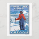 Search for timberline postcards Skier