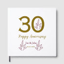 Search for anniversary guest books Happy 30th anniversary