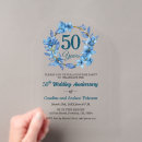 Search for surprise 50th wedding anniversary invitations Elegant modern script