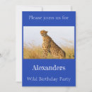 Search for big cat birthday invitations Wildlife
