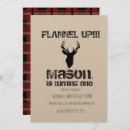 Search for flannel plaid invitations Rustic