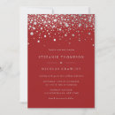 Search for faux silver wedding invitations Sparkle