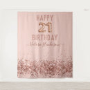 Search for 21st birthday backdrops Rose gold