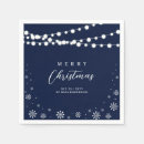 Search for holiday napkins Snowflakes