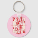 Search for queen of hearts key rings Pink