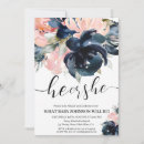 Search for navy and blush gender reveal invitations Boy or girl