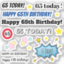 Search for 65 birthday stickers Party