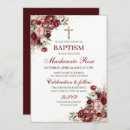 Search for burgundy christening invitations Boy