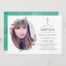Search for rustic greenery christening invitations Watercolor