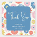 Search for blue flower thank you stickers Flowers
