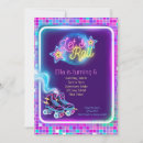 Search for glow skate party invitations Retro