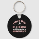 Search for badminton player key rings Birthday