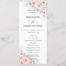 Search for blush pink wedding programmes Order of events