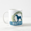 Search for hunting dog mugs Brittany