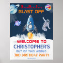Search for rocket birthday posters Blast off