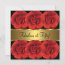 Search for red and black 18th birthday invitations Floral