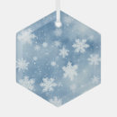 Search for glass snowflake christmas tree decorations Winter