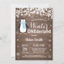 Search for penguin boy birthday invitations Winter onederland