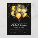 Search for balloons graduation invitations Gold