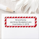 Search for candy return address labels Candy cane stripes