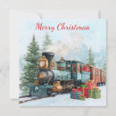 Search for steam train christmas cards Snow