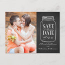 Search for mason jar save the date postcards Vintage