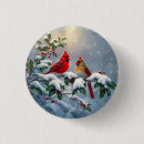 Search for red cardinal bird badges Snow