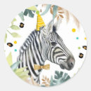 Search for zebra party stickers Safari birthday