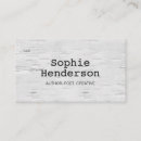 Search for author business cards Writer