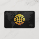 Search for globe business cards Gold