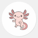 Search for cartoon axolotl stickers Amphibian