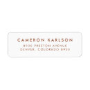 Search for contemporary return address labels Simple