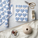 Search for hearts wrapping paper Blue
