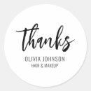 Search for black thank you stickers Beauty salon