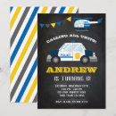 Search for police kids birthday invitations Car