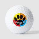 Search for paw prints golf balls Black