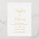 Search for gold foil save the dates Contemporary