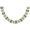 Search for green and white bunting flags Pattern