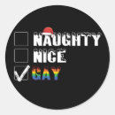 Search for naughty or nice stickers Santa