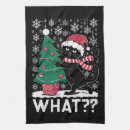 Search for christmas cat tea towels Santa