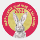Search for year of the rabbit stickers Hare