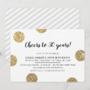 Search for champagne 30th birthday invitations Chic
