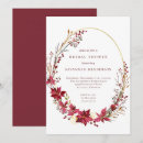 Search for winter floral bridal shower invitations Elegant