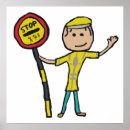 Search for road safety posters Lollipop man