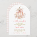 Search for little pumpkin baby girl shower invitations Fall