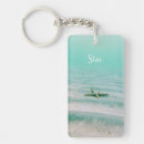 Search for add your names rectangular key rings Sea