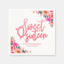Search for love is sweet napkins Watercolor