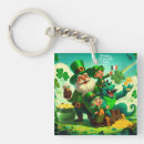 Search for clover square key rings Leprechaun