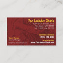 Search for seafood restaurant business cards Lobster