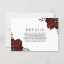 Search for reception wedding rsvp cards Burgundy